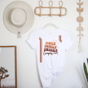 Familjeåterträff Camping Landsvägsresa   Retro Boh T Shirt