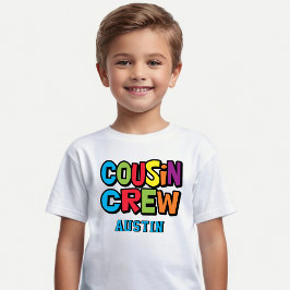 Familjeåterträff Färgglad Kusincreme T Shirt