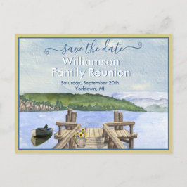 Familjeåterträff Spara datum Sjöbrygga QR-kod Meddelande Vykort