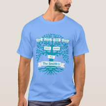 Familjeåterträff T-Shirt med Anpassad Familjestam