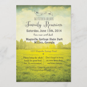 Familjeåterträffspark Invitation Inbjudningar