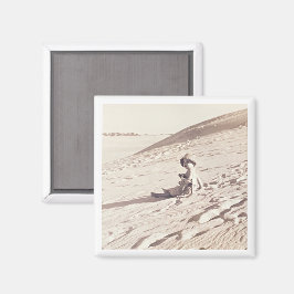 Familjeavaceringsfoto Sepia Timless Keepsaki Kids Magnet