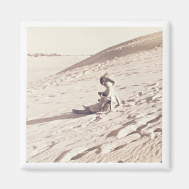 Familjeavaceringsfoto Sepia Timless Keepsaki Kids Magnet