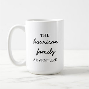 Familjeäventyr Original Modern Minimalistisk Kaffemugg