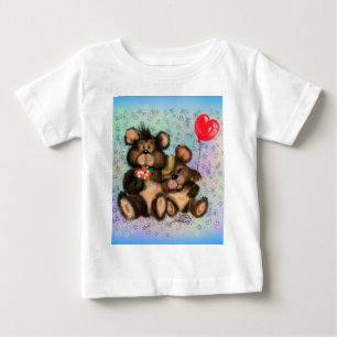 Familjeband med Heart Balloon Baby T-Shirt