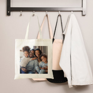 Familjebarn till fotobarn tygkasse
