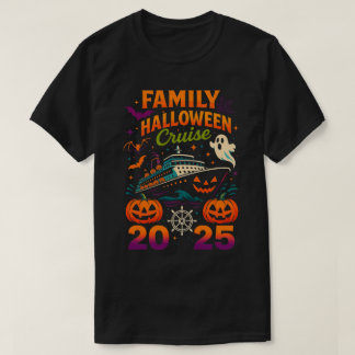 Familjebesättning i Halloween Cruise 2025 T Shirt