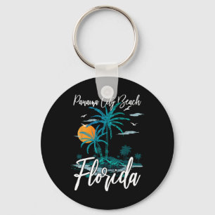 Familjebesök Retro Sunset Florida Panama City B Nyckelring