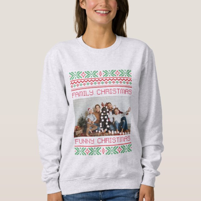 Familjebild, söt familjefoto t shirt (Framsida)