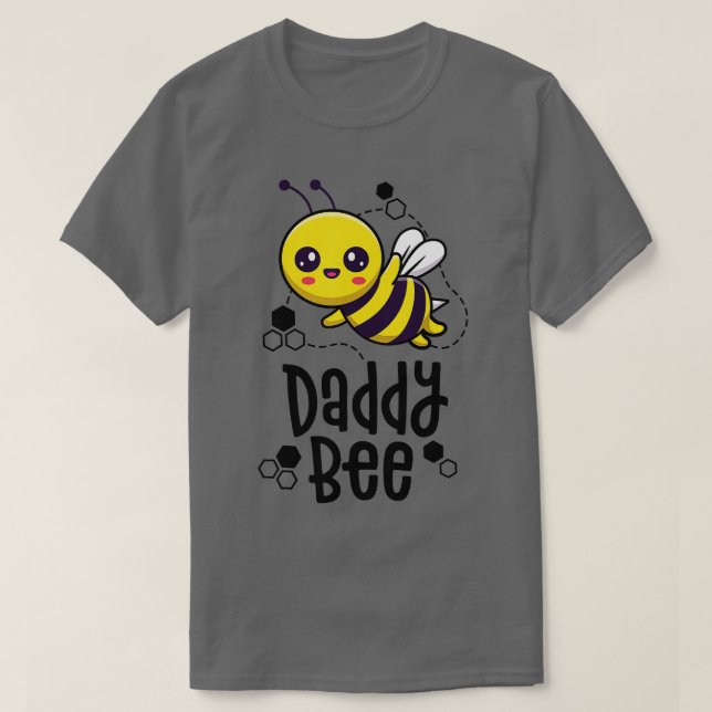 Familjebin är Pappa pappa första bisdagen, födelse T Shirt (Design framsida)