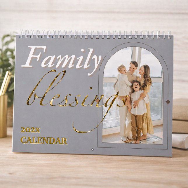 Familjeblessningar Fotoskrift Kristna Kalender (Skapare uppladdad)