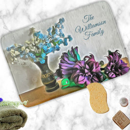 Familjeblommor i Silke och Maj Husk 2190 Badrumsmatta