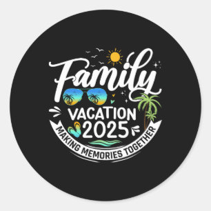 Familjeboende 2025, sommarmatchande familj Vacati Runt Klistermärke