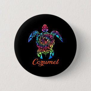Familjeboende i Cozumel Sea Turtle Vacation Summer Knapp