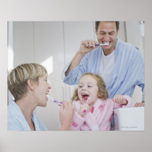 Familjeborsttänder tillsammans poster