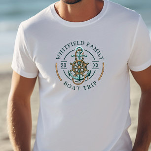 Familjebostad Resa Nautical Boating Vacation T Shirt