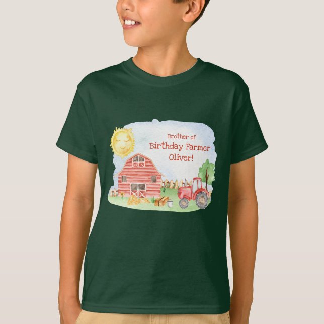 Familjebroder för matchning av Födelsedagsfest för T Shirt (Framsida)
