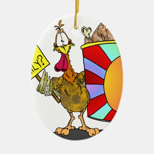 Familjebucket Julgransprydnad Keramik (Framsidan)