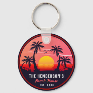 Familjebuss i Namn Retro Sunset Souvenirs 60-talet Nyckelring
