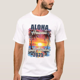 Familjebyte Aloha Hawaii 2025, sommaren Resa Matc T Shirt