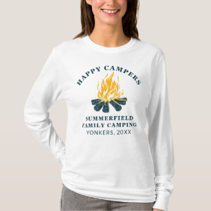 FamiljeCamping Resa Matching Lycklig Campers Mamma T Shirt