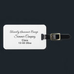 Familjecampingsemester anpassningsbar lägg till na bagagebricka<br><div class="desc">Design</div>