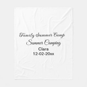 Familjecampingsemester anpassningsbar lägg till na fleecefilt