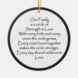 Familjecirkel i Kärlek Ornament