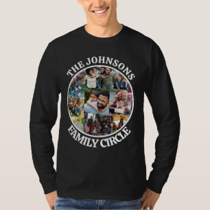 Familjecirkel Unik fotokollage för Personlig T Shirt