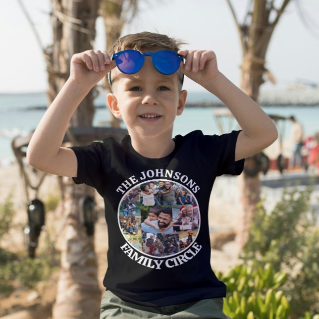 Familjecirkel | Unik fotokollage för Personlig T Shirt (Skapare uppladdad)