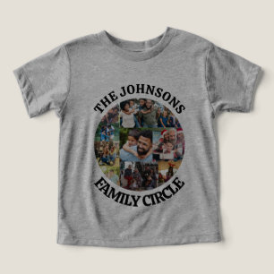 Familjecirkel Unik fotokollage för Personlig T Shirt