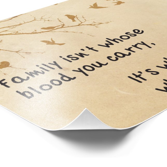 Familjecitat Fototryck (Hörn)