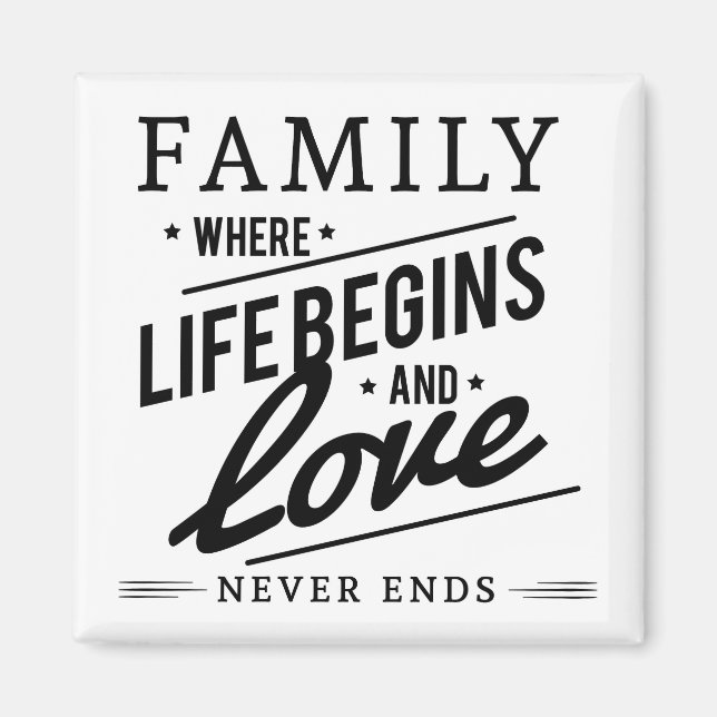 Familjecitat Magnet (Framsidan)