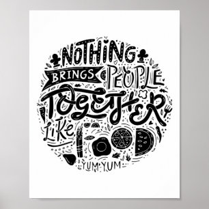 Familjecitat, matofferter, murbruk poster