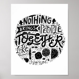 Familjecitat, matofferter, murbruk poster