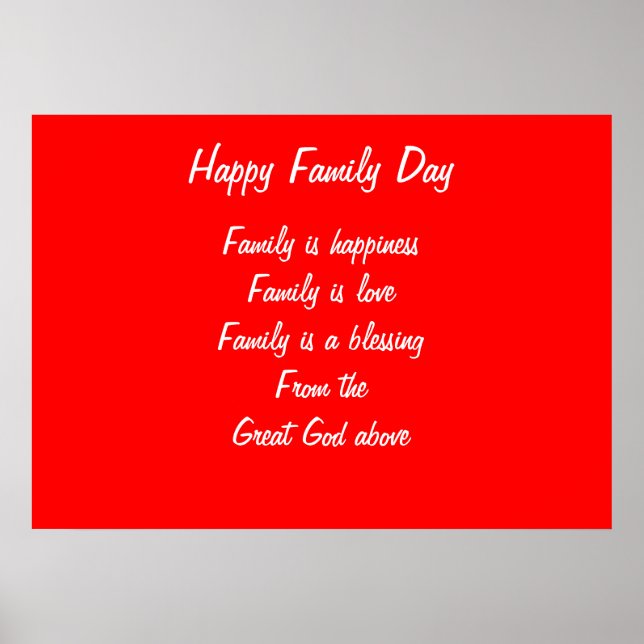 Familjedag Poster (Framsidan)