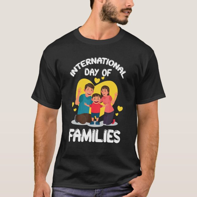 Familjedagen i FN i Internationell T Shirt (Framsida)
