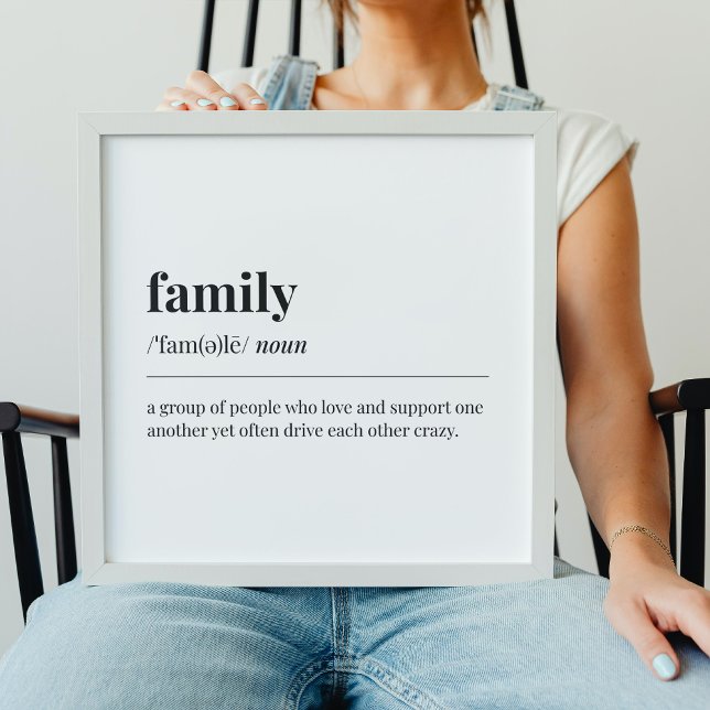 Familjedefinition Poster (Skapare uppladdad)