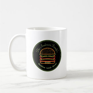Familjediner Cheeseburger Kaffe Mugg Kop
