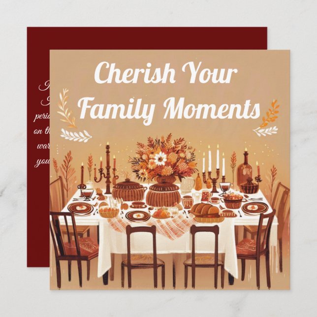 Familjeevenemang: Glatta julhälsningar Julkort (Fram/baksida)