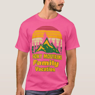 Familjefacation Hiking Camping Resa Tennessee Smok T Shirt