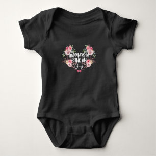Familjefarder lycka Omi Grandma Flower T Shirt