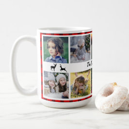 Familjefärgfamiljen namn på buffalo plaid kaffemugg