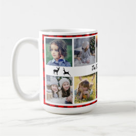 Familjefärgfamiljen namn på buffalo plaid kaffemugg