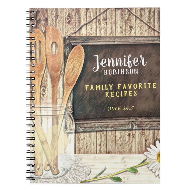 Familjefavoriter för Recept Bok Anteckningsbok (Framsidan)