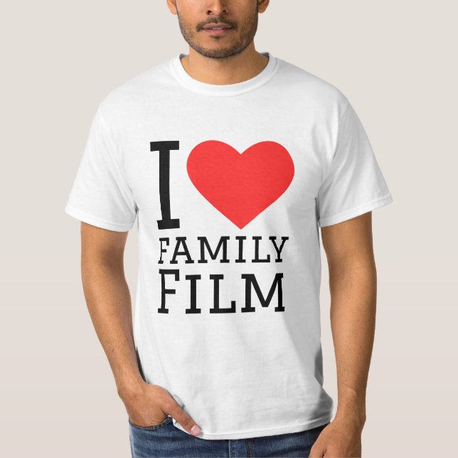 Familjefilm i kärlek t shirt (Framsida)