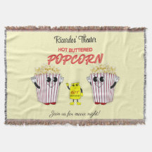 Familjefilm teater med Hett Buted Popcorn