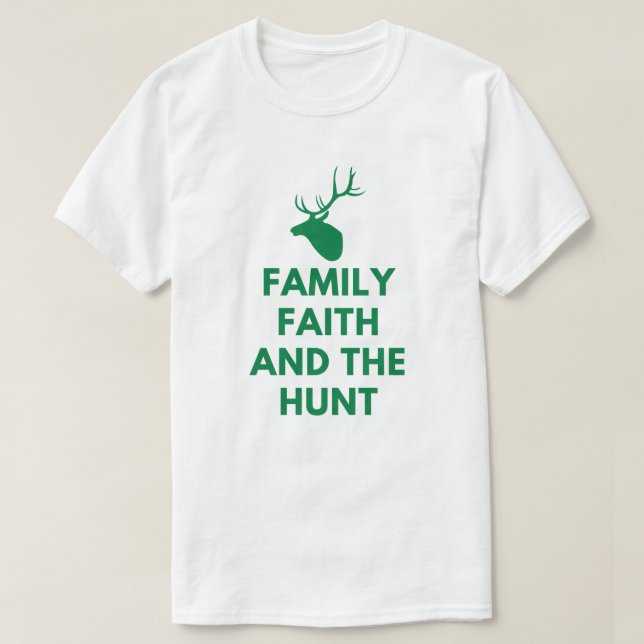 Familjefith och Hunt | Hjort Hunting T Shirt (Design framsida)