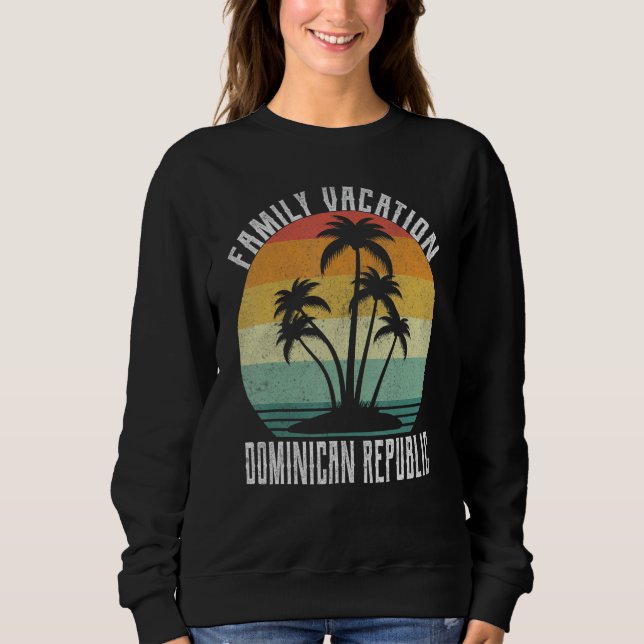 Familjeflykt 22 Matching Beach Summer Dominican T Shirt (Framsida)