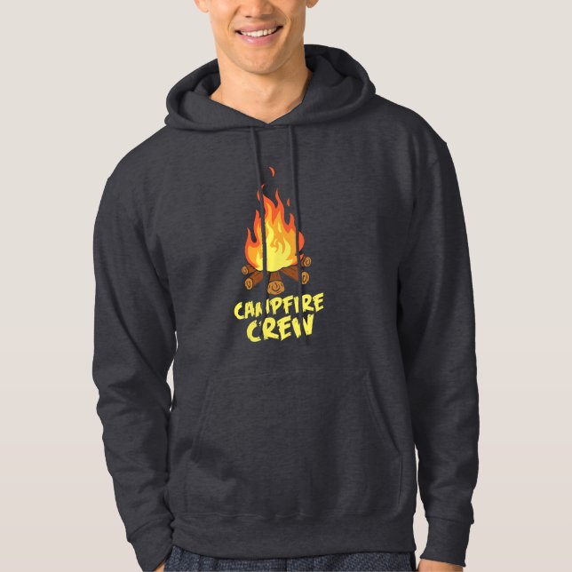 Familjeflykt från äventyr Campfire Crew Hoodie (Framsida)